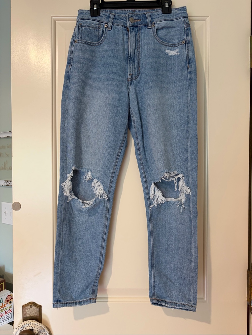 American Eagle Distressed Mom Jeans Size 2 Short